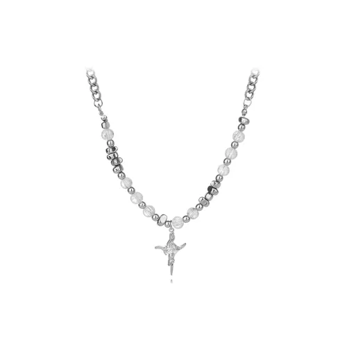 MUYAN Титановое стальное нерегулярное ожерелье с крестом для мужчин