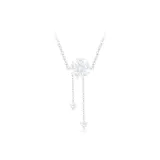 Серебряное ожерелье с персиком