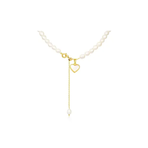 Floating Joy Пресноводный жемчуг Ожерелья из жемчужной раковины Женские