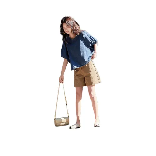 Dme Джинсовый синий Женские Рубашки