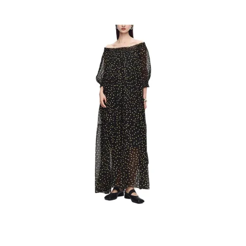 AUM Black Женские Короткие Платья с Рукавами