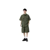 Армейский зеленый топ + армейский зеленые шорты