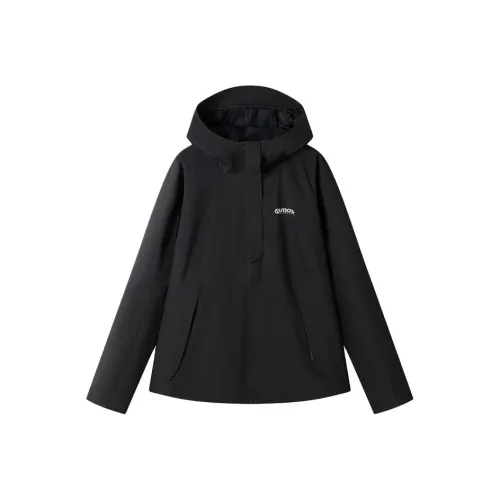 OUTDOOR PRODUCTS Водонепроницаемый и Ветрозащитный Ветровка Женские Классический черный