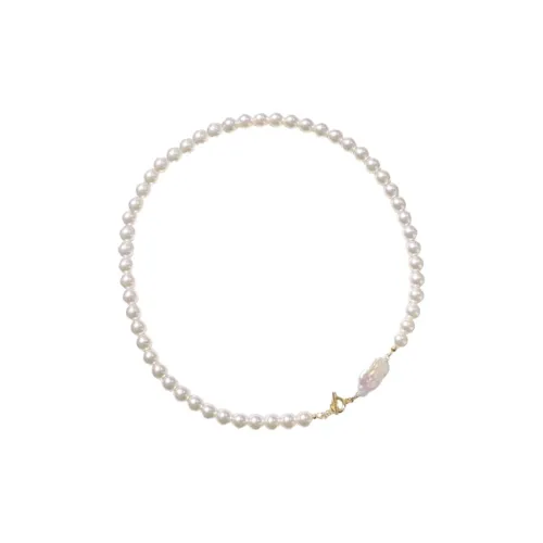 NATURALLYJOJO OT Застежка Цепочка на ключицу Прохладный и Элегантный Имитация Белого Жемчуга Ожерелье Женское