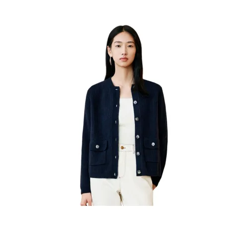 INSUN Темно-синий Женские кашемировые свитеры