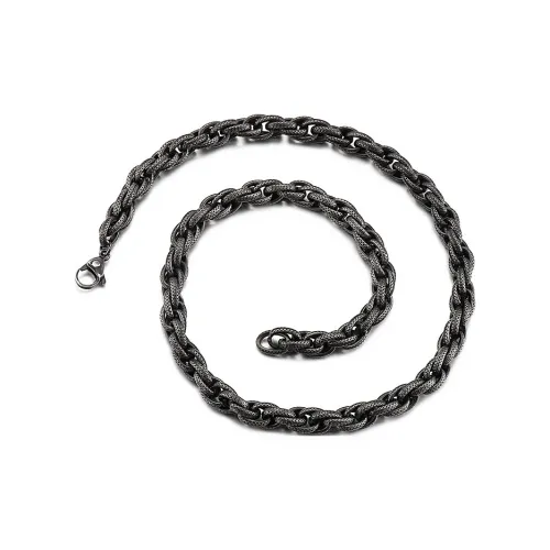 KING OF BLING Титановая сталь Ожерелья Унисекс Год Змеи Удачи