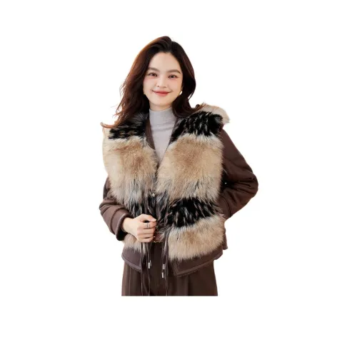 CARBAMMI Кофе Женские Меховые изделия