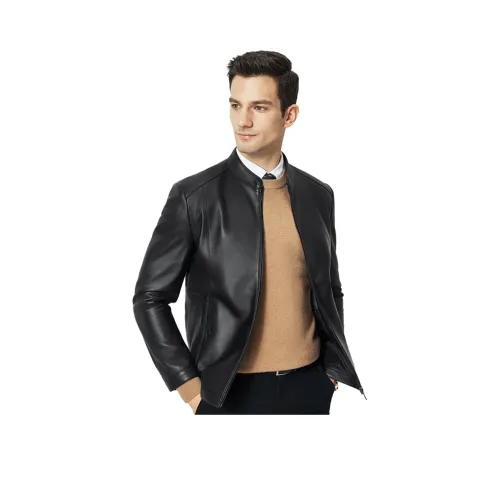 FIRS Кожа Куртка Осенний Зимний Мужской