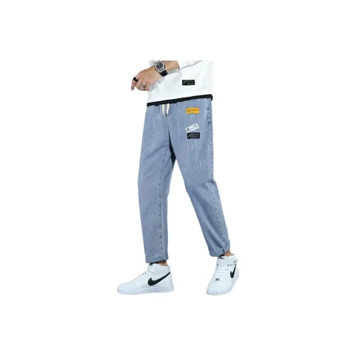 PWUE Светло-синие Унисекс Джинсы