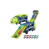 Планер Двойная дорожка Динозавр Катапульта Автомобиль [12 Сплавных автомобилей] Зеленый