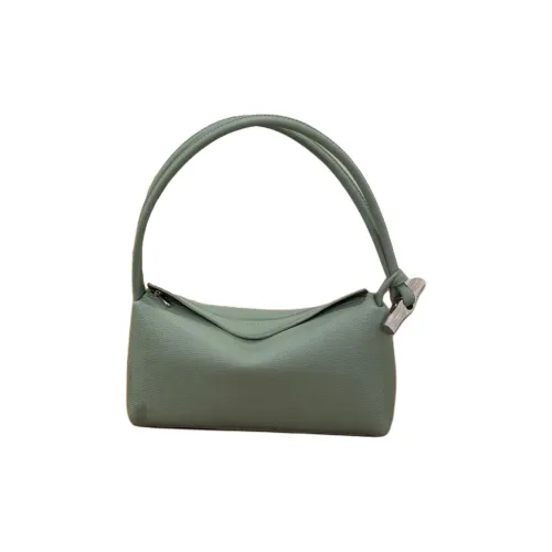 LONGCHAMP Le Roseau Коровья кожа Сумка через плечо Средняя Женская Зеленая