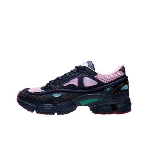 RAF SIMONS x Adidas Ozweego 2 Устойчивый к истиранию Низкий Топ Повседневная обувь Мужская Черный Розовый