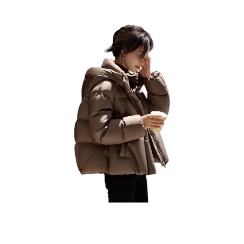 Mo Han Yi Mei Пуховик Женские Туманный Коричневый