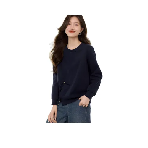 Mo Han Yi Mei Толстовка Женская Темно-синяя