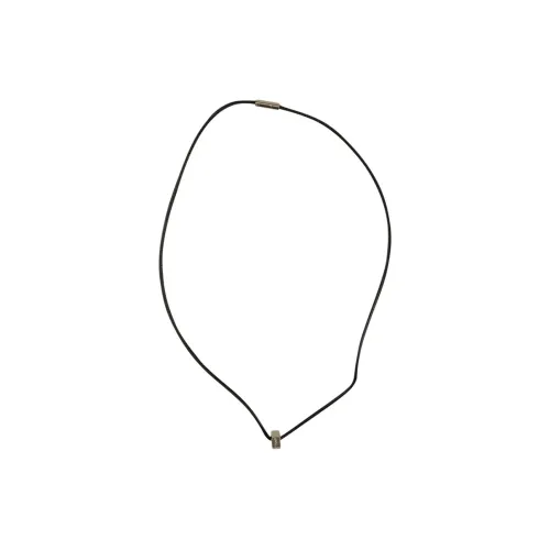 Off Белый Metal Necklaces Черный Унисекс