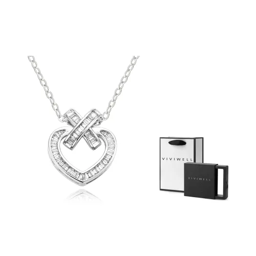 VIVIWELL Ожерелья Серебряные Женские