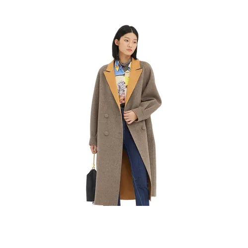 MIIDII MID Длина Шерсть Пальто Женские