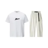 Белый топ + абрикосовые штаны