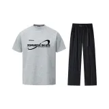 Топ Фотиния Серый + Черные Штаны