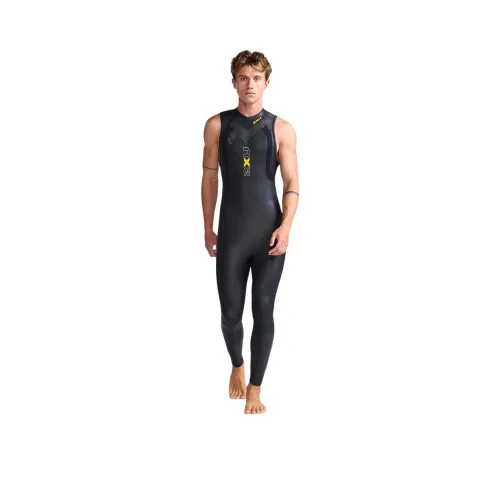 2XU Черный/Цитрусово-оранжевый Мужские Комплекты купальников