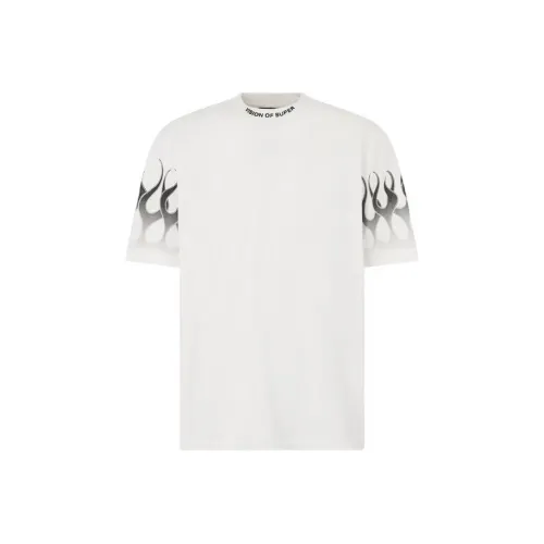 Vision Of Super | VOS Свободный крой Круглый вырез Короткий рукав T-рубашки Унисекс