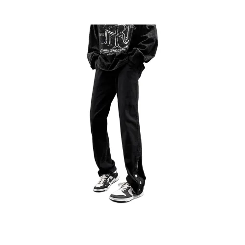 WOKXSS Черные Унисекс Джинсы