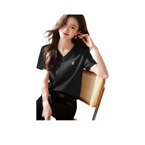 MOHANYIMEI Черные Женские T-рубашки