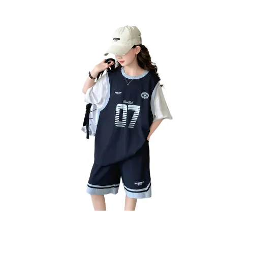 Because No Повседневная спортивная одежда Летний 2 предмета комплект для детей