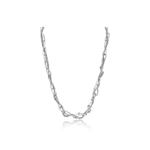 FOREVER MELODY Титановые стальные ожерелья мужские серебряные