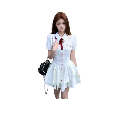 ZCDECO Короткое платье с короткими рукавами женское