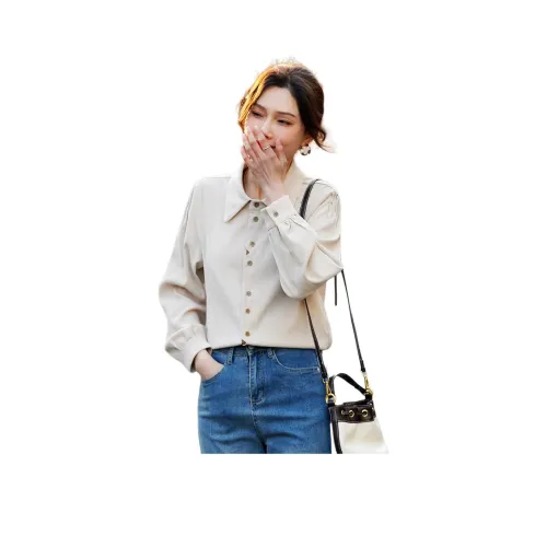 TERRE BLEUE Весенний Осенний Зимний Рубашка Свободного кроя Женская