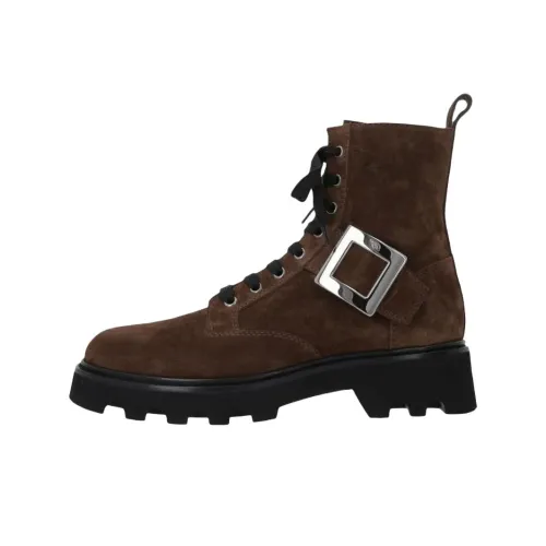 Roger Vivier Короткий Мартин Ботин Женские Коричневый