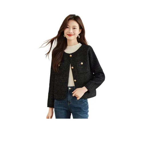 Корейский стиль Куртки и Пальто Женские Черные