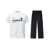 Белый топ+черные брюки