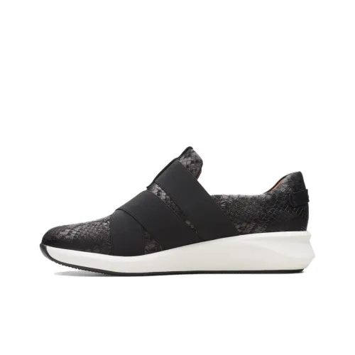 Clarks Un Rio Ремешок Низкий Топ Повседневная Обувь Женская Черная