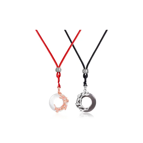 North Cain Цветное стекло Нефритовые ожерелья Унисекс