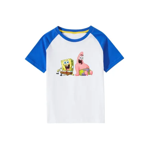 SpongeBob SquarePants T-рубашка Лето Дети 3-7 лет