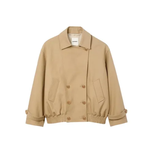 SANDRO Бежево-желтый Женский Тренч