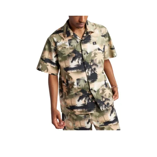 Конверс Праздничный Пуговица Вверх Рубашка Мужская