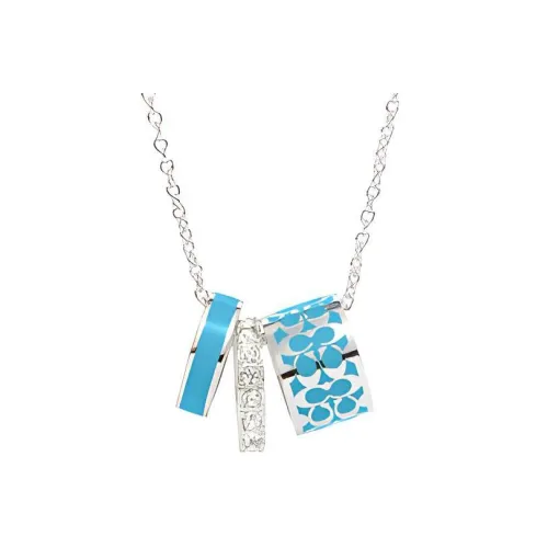 COACH Металл MULTI Обертка Ожерелье Женское Синий Зеленый