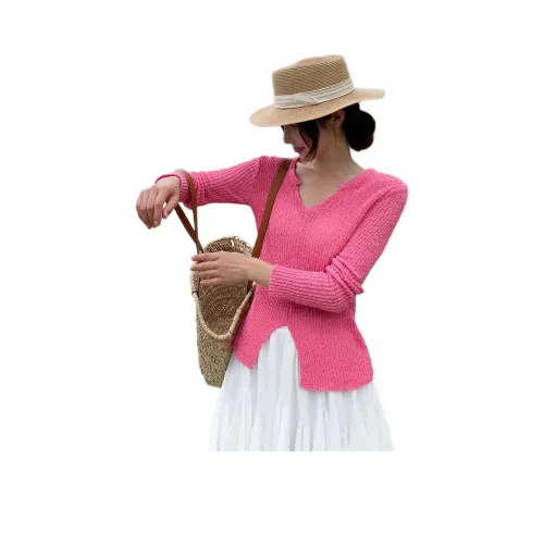 NANING9 Розовый Женский Трикотаж