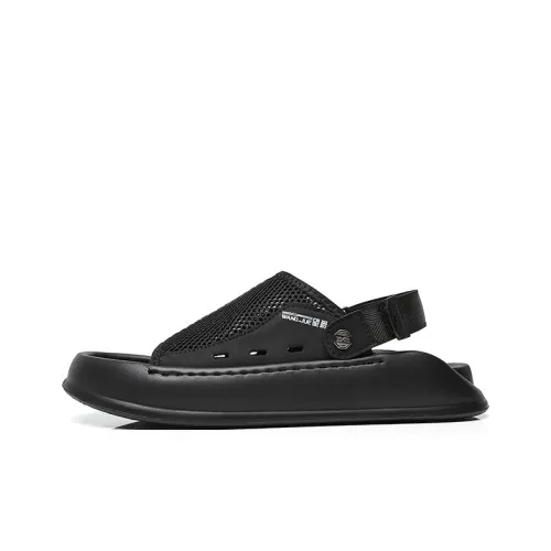 Wangjue Пляжные сандалии Мужской Черный