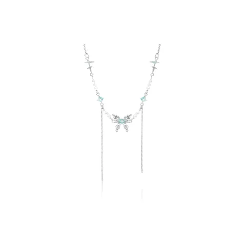 Kelanxi Shell Pearl Ожерелья Женское Серебро