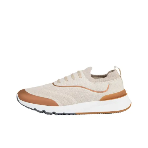 BRUNELLO CUCINELLI Низкий топ Casual Мужской Бежевый