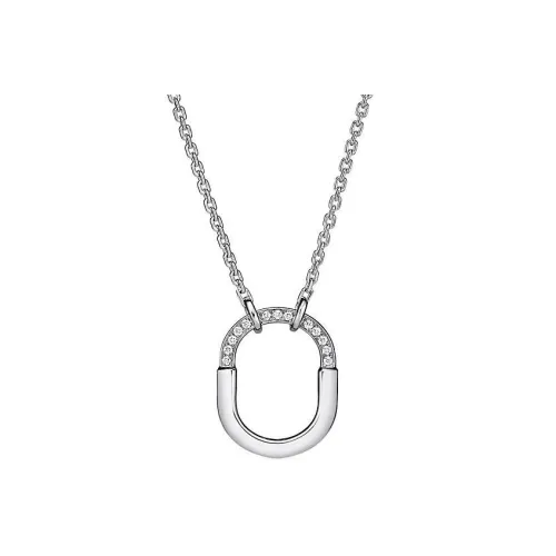 TIFFANY & CO. Подвеска Размера Small Белое Золото 18 Карат С Бриллиантами Круглой Огранки