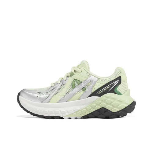 Skechers Monster Беговые кроссовки Низкий топ Белый Зеленый Женский