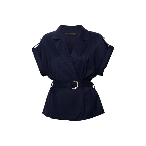 ROEYSHOUSE Темно-синие Женские Рубашки