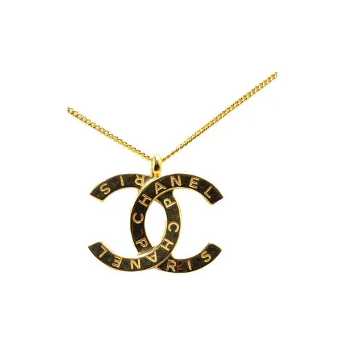 CHANEL CC Золотое Покрытие Ожерелья Женские Золото