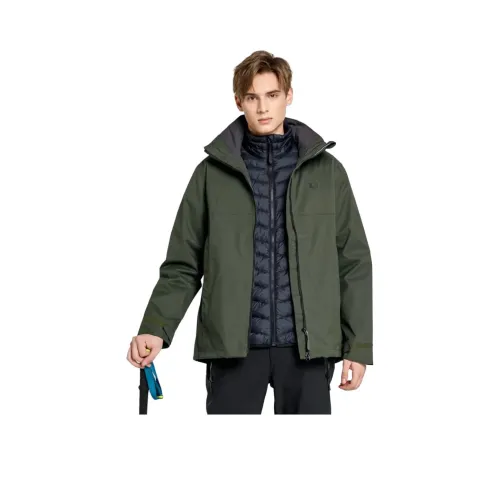 JACK WOLFSKIN 5100/Армейский зеленый Мужские ветровки