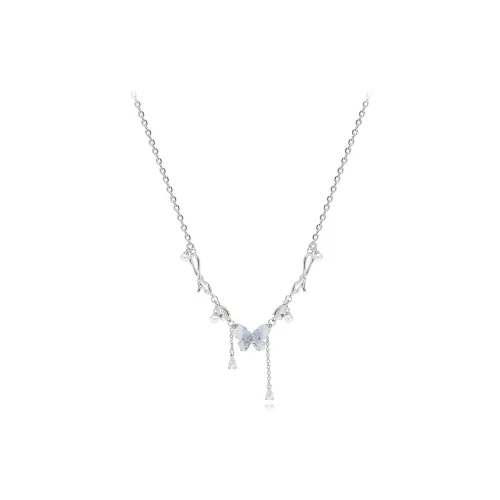 MUYAN Титановая сталь Rock Candy Ожерелье с бабочкой Женское